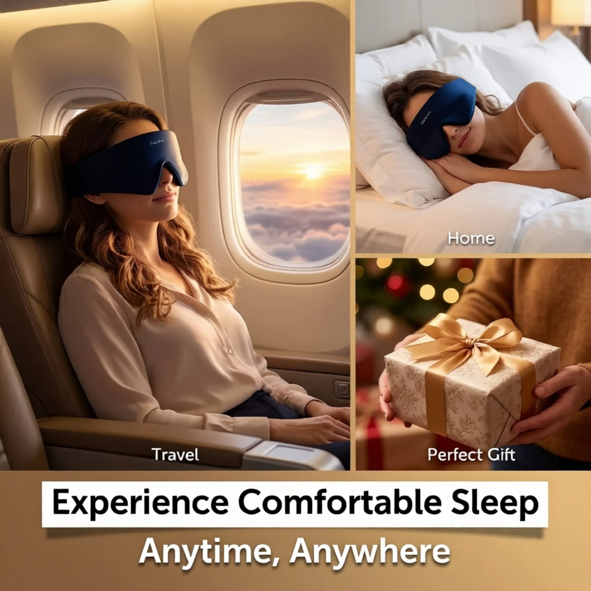 FACEMOON Bluetooth Earphones Sleeping Headband Elastic Wireless Headphones with Music Eye Mask Comfort