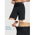 thumbnail image 2 of BALEAF Womens Swim Shorts Long 7" High Waisted Quick Dry Board Shorts Beach Shorts for Women with Linner Pockets Black XL, 2 of 7