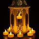 thumbnail image 2 of Velas LED, velas sin llama, 10 velas LED, velas sin aroma, velas sin parpadeo, llama transparente, luces eléctricas, 2 of 5
