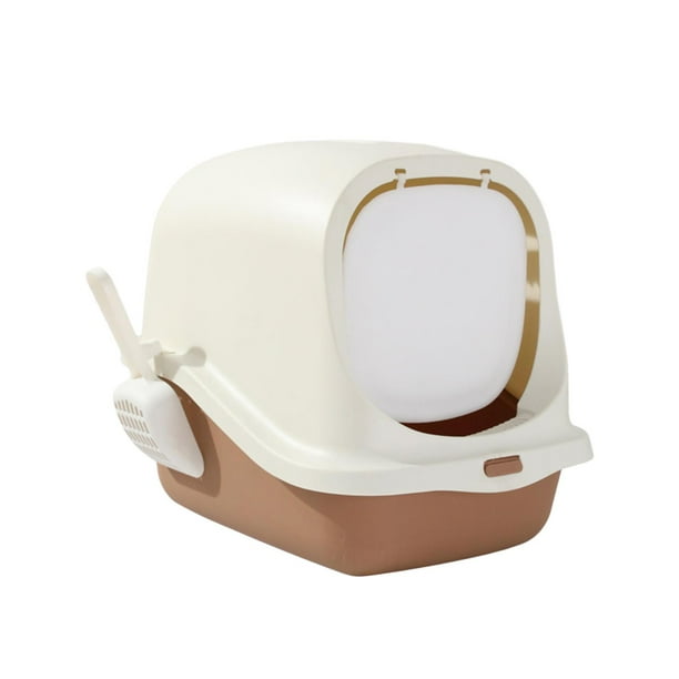 Cajas de arena para gatos cerradas, bandeja de arena, orinal para gatos completamente cerrado, cajas de arena para gatos con tapa