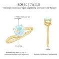 thumbnail image 5 of Rosec Jewels Real Ethiopian Opal Solitaire Promise Ring, Bypass Ring (AAA Quality), 18K Yellow Gold, US 12.00, 5 of 10
