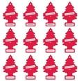 thumbnail image 2 of 12 Pack Little Trees Strawberry Scent Air Freshener Car Auto Home Hanging Office, 2 of 3