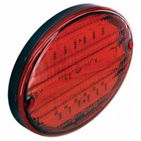 8 in. Oval Stop & Turn LED Light - Red