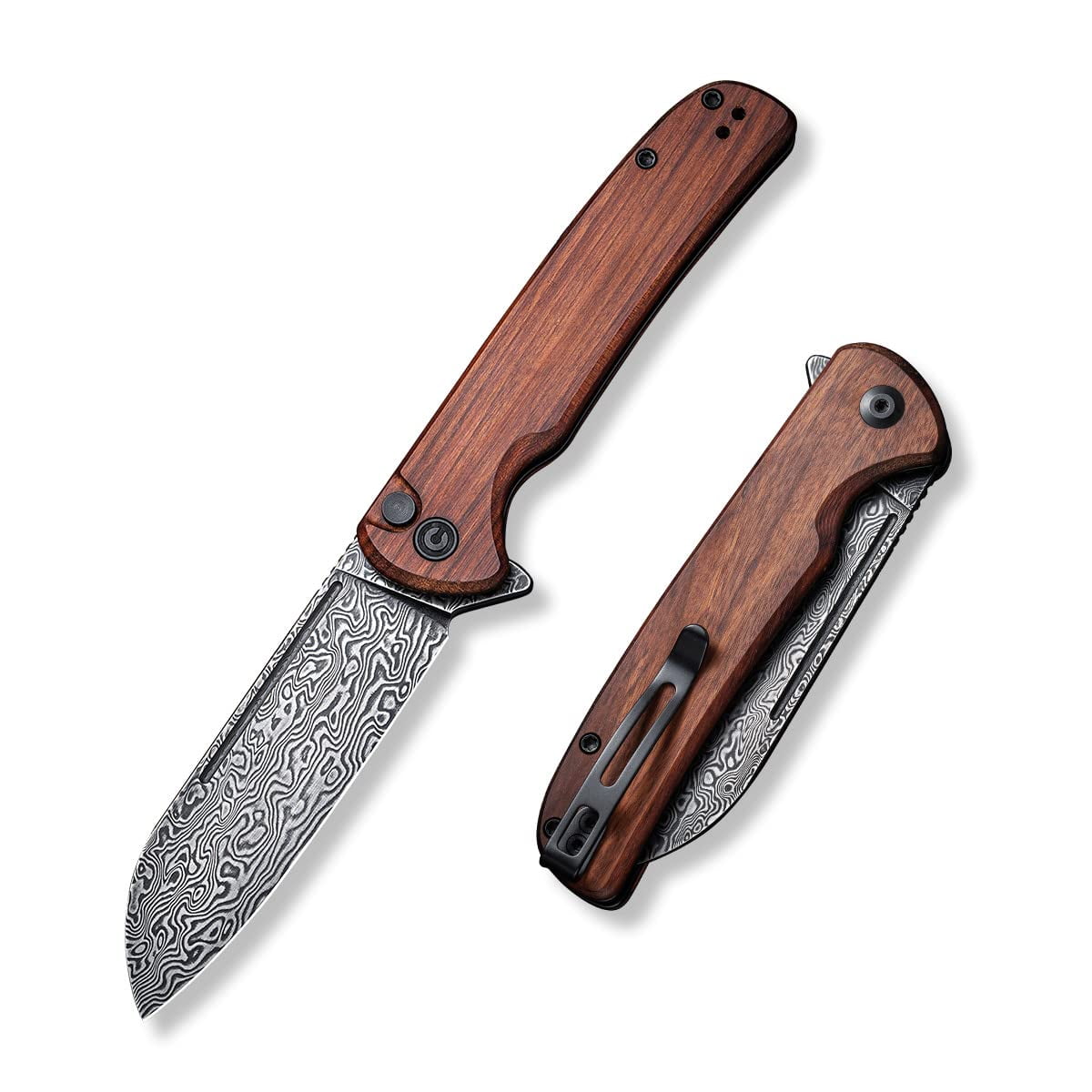 CIVIVI Official Chevalier Folding Pocket Knife, Button Lock EDC Knife 3