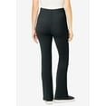 thumbnail image 2 of Woman Within Plus Size Stretch-Cotton Knit Pull-On Bootcut Pocket Leggings, 2 of 3