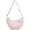 Pink, variant on Mwjwdo Adjustable Strap Soft Nylon Crescent Hobo Crossbody Bag, Casual Large Capacity Sling Shoulder Purse for Ladies Daily Outfit Pink