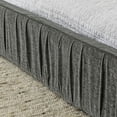 thumbnail image 6 of Queen Size Bed Frame,Platform Tufted Grounded Queen Bed Frame with Headboard and Solid Frame,Easy Assembly,Pleated Design,Chenille Fabric,Gray, 6 of 8