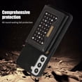 thumbnail image 6 of for Samsung Galaxy S22 Plus (Not S22) Crossbody Wallet Case for Women, Bling Glitter PU Leather Phone Case with RFID Blocking Card Holder Cover for Samsung Galaxy S22 Plus SZ Black, 6 of 18