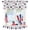 Patriotic Star, variant on 4th of July Valances Curtain Love Heart American Flag Patriotic Curtain for Kitchen Windows Red White Blue Window Curtain for Independence Day, Memorial Day and Veterans Day 54x18 Inch