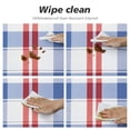 thumbnail image 4 of JEUXUS  Fitted Round Tablecloth with Elastic - Fall Plaid Table Cloth Outdoor Gingham Buffalo Round Table Cover for Picnic Dining Kitchen Farmhouse Red and White Checkered Tablecloths, 4 of 7