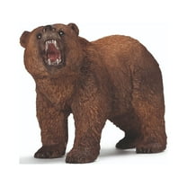 Schleich Wild Life - Realistic Grizzly Bear Figurine - Wild Animal Figure - Kids Ages 3 