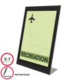 thumbnail image 2 of Porte-signes-image Supérieure, 5X7, Bordure Noire, 2 of 2