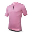 thumbnail image 3 of Maillot de ciclismo con media cremallera para hombre y mujer, camiseta de ciclismo, ropa de ciclismo de manga corta para montaña, carretera, descenso, verano, color naranja, 3 of 5