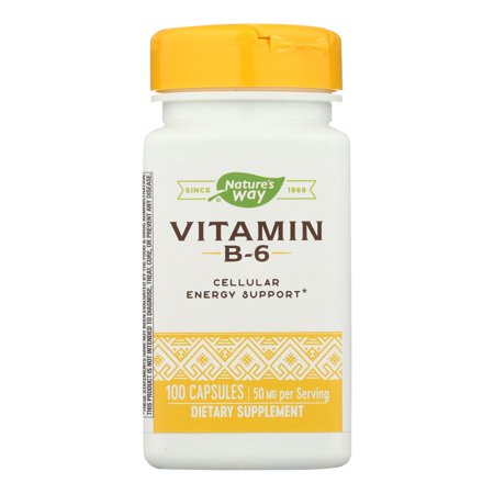 Nature's Way 50 mg Vitamin B-6 100 Capsules