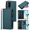 Dark Green, variant on For Samsung Galaxy A16 5G / 4G Wallet Phone Case-PU Leather Magnetic Flip Cover with 9 Credit Card Slots,Zipper Pocket & Detachable Wrist Strap,Shockproof,Dark Blue,For Galaxy A16 5G / 4G