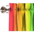 thumbnail image 5 of Rainbow Kitchen Curtains, Windows Valances with Rainbow Color Paint Art Print Living Room Bedroom Kitchen Blackout Curtains Room Darkening Valances Drapes 54x18 Inch, 1 Panel, 5 of 5