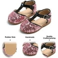 thumbnail image 4 of Toddler Little Girl Princess Dress Shoes-Mary Jane Flats for Girl Party School Shoes., 4 of 4