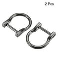 thumbnail image 3 of 23mm U Shape Horseshoe D-Rings Zinc Alloy Electroplated Black 2 Pack, 3 of 5