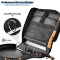 thumbnail image 4 of FORMRS Zipper Binder with Shoulder Strap 2-inch Ring 500 Sheet Capacity File Bag, Orange Halloween Cat, 4 of 5
