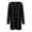 Black, variant on HBYJLZYG womens coat Womens Ladies Solid V-neck Cardigan Long Sleeve Coat Pockets Outerwear