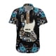 thumbnail image 3 of Camiseta hawaiana con estampado de guitarra acústica para hombre, camisetas con estampado completo en 3D de saxofón, camisetas casuales de manga corta con botones para hombre, 3 of 4
