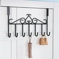 thumbnail image 5 of SSZMDLB under $5 Over Door Hooks, No Drill Coat Hanger Rack, Thickened Mounted Shelf for Hanging Clothes Hats Bags Towels in Bedroom Closet Entryway Bathroom Dorm Apartment, 5 of 6