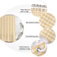 thumbnail image 3 of Buffalo Plaid Shower Curtains for Bathroom, Waterproof Fabric Bath Curtains Decor, Bath Tub Curtain Farmhouse Yellow Checkered Vintage Rustic Decorative Shower Curtain Sets with 12 Hooks, 72x72 Inch, 3 of 7