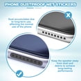 thumbnail image 5 of Uxcell Phone Dustproof Net Sticker, Phone Speaker Anti Dust Protector Cover Speaker Mesh Sticker 0.87"x0.2"/0.63"x0.2" Silver 40Pcs, 5 of 7