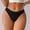 Black, variant on Womens Low Rise Thong Panties with Lace Trim, Ribbed Stretch Underwear, Soft Everyday Wear, 1-Piece Pack,Size S