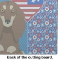 thumbnail image 5 of Longhair Chocolate and Cream Dachshund Glass Cutting Board Large 12 in x 15 in, 5 of 5