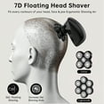 thumbnail image 5 of Head Shavers for Bald Men, 7D Electric Shaver Razor with Nose Hair Sideburns Trimmer, IPX7 Waterproof Wet/Dry LED Display Rechargeable Rotary Shaver 5 in 1 Grooming Kit, 5 of 7