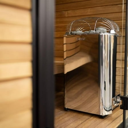 Harvia K10G Club Series 10kW Stainless Sauna Heater at 240V 1PH