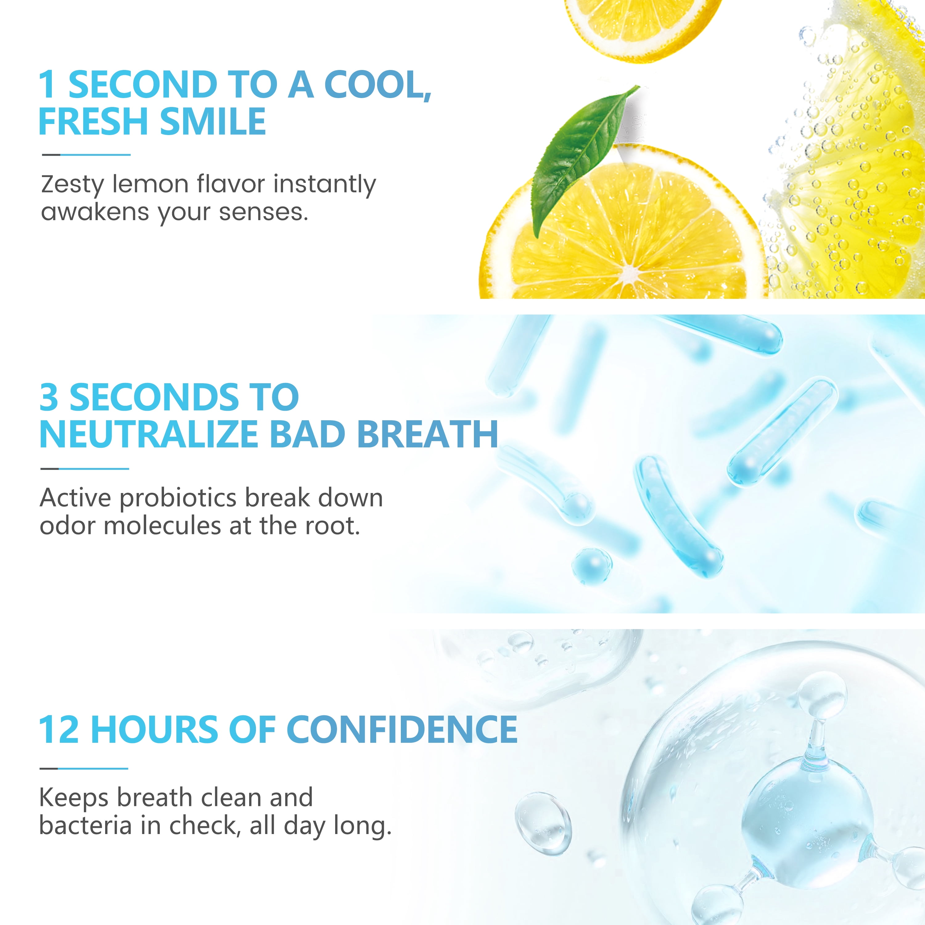 CEELIKE Oral Spray – Fresh Breath, Dual Cooling Experience & Convenient On-The-Go Design – Perfect for Freshening Breath Anywhere, Anytime (Lemon, 2 Count)