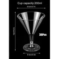 thumbnail image 2 of Vasos de plástico Qtmnekly, copas de vino transparentes, vasos reutilizables, copas de postre para cócteles, copas de champán, postres, 2 of 6