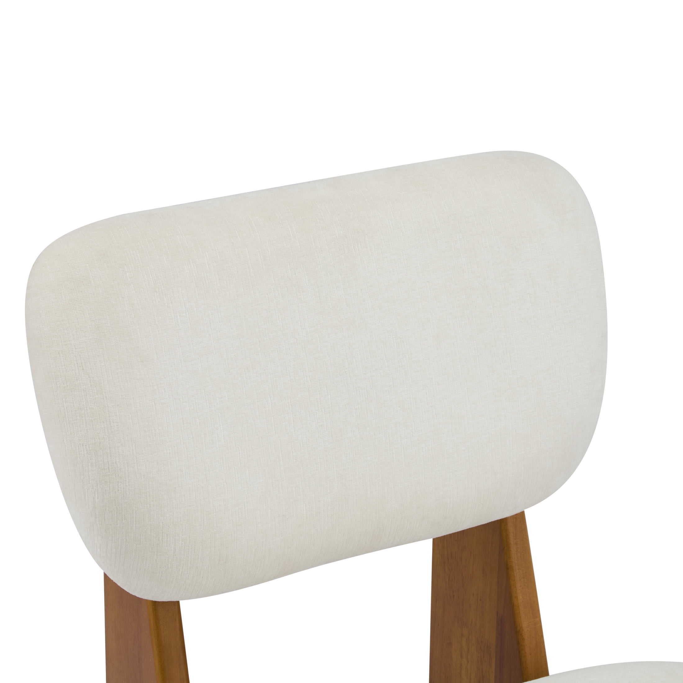 Christopher Knight Home Minimalist Upholstered Accent Chair Set of 2, Solid Wooden Base, Natural+Beige