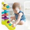 thumbnail image 1 of Fiudx Ofertas de la semana Pista de educación temprana para niños, música giratoria, bola rodante infantil, torre deslizante, juguetes de pelota de mano apilados para educación temprana, 1 of 7