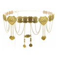 thumbnail image 3 of Collar de moda para mujer, cinturón de baile del vientre, accesorios de flecos, complementos para disfraces , dorado, 3 of 6