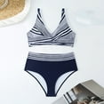 thumbnail image 4 of Women's Plus Size Swimsuits, Women Two Piece Swimsuit Athletic Halter Bathing Suits for Women Ruched Deep V Neck High Waisted Shorts Swimsuits S-5XL Bathing Suits Woman Clearance, 4 of 5