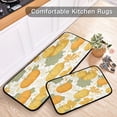 thumbnail image 6 of Kitchen Floor Mat 2 Sets Carpet Floor Mat Kitchen Mat Bathroom Mat Living Room Mat Bedroom Mat Absorbent Delicate Fabric No Ball Pumpkin Beautiful, 6 of 7