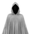 thumbnail image 6 of LEKWK Grim Reaper Costume Medieval Renaissance Hooded Cloak Vintage Gothic Witch Wizard Robe Halloween Cosplay Dark Fantasy Cloak, 6 of 6