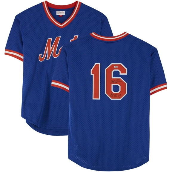 Dwight Gooden New York Mets Autographed Blue Mitchell & Ness Replica Jersey with "1985 NL Cy Young" Inscription - Fanatics Authentic Certified