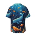 thumbnail image 2 of Fotbe Whimsical Underwater Fantasy print Short Sleeve Button Down Shirts for Men Casual Summer Beach Wrinkle Free Shirt-Large, 2 of 7