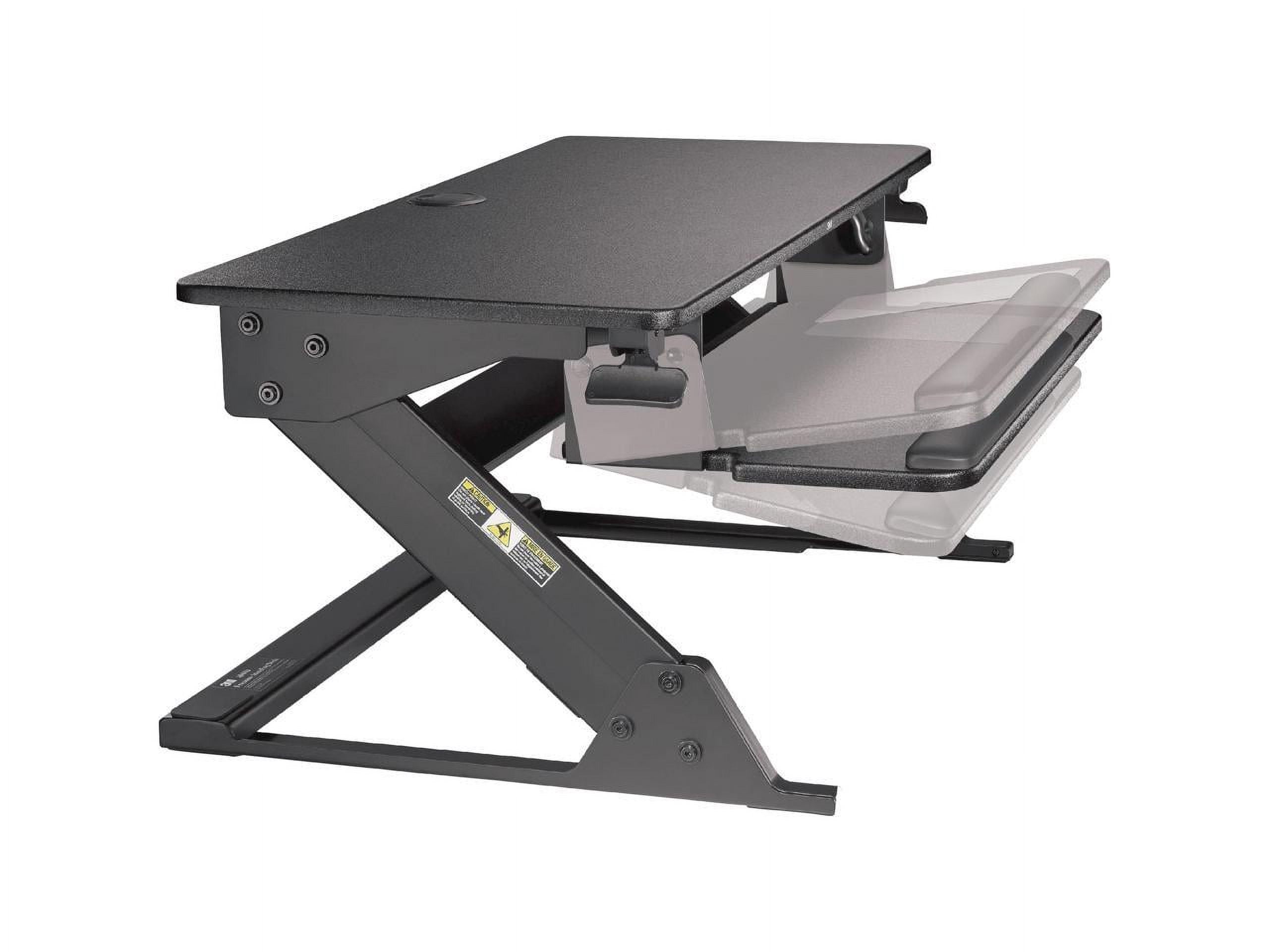 3M Precision Standing Desk, Convert Desk to Sit Stand Desk, Fully Assembled, Provides Maximum Adjustability to Achieve Your Most Comfortable Standing Work Position, Gel Wrist Rest, Mouse Pad, SD60B