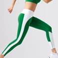 thumbnail image 4 of ABATAB Leggings for Women Butt Lifting Color Block Exercise Pants No See Through Stretchy Yoga Workout Running Trousers Leggings, 4 of 4