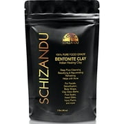 Schizandu Organics Bentonite Indian Aztec Healing Clay for Facials, 100% Pure Detox Powder | 3 Lbs | Toxin Free