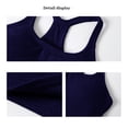 thumbnail image 5 of Dressy Tank Tops for Women Loose Fit V Neck Crop Workout Camisole With Built-In Bra Comfort Workout Tank Tops Woman Blue M, 5 of 5