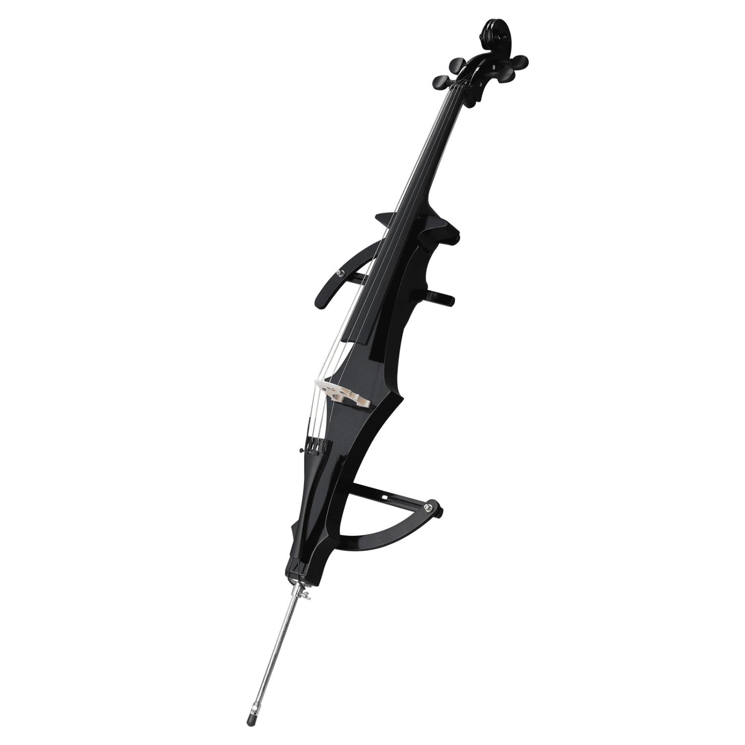 Hassch 4/4 Full Size Electric Cello with Case, Earphones, Bow and Rosin for Adult Beginner, Black