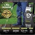 thumbnail image 6 of Sun Joe 2030 PSI Electric Powered Pressure Washer, 1.2 GPM Power Cleaner with Soap Tanks, 6 of 10
