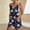 *Navy, variant on ClodeEU Women's Floral Print Sleeveless Romper,Casual Summer Jumpsuit with Pockets Black,Women's Plus L