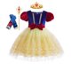 thumbnail image 1 of Vestido de Blancanieves de Disney para niñas, disfraz de princesa para niños con capa, vestido de baile de encaje para Halloween, ropa de fiesta de cumpleaños para niños, 7-8T (etiqueta 140) Gao Jinjia LED, 1 of 2